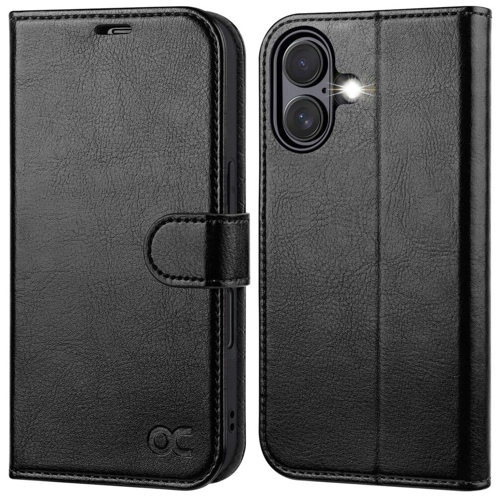 IPhone 16 Wallet Case, PU Leather Flip Folio Case, 20F184PH004